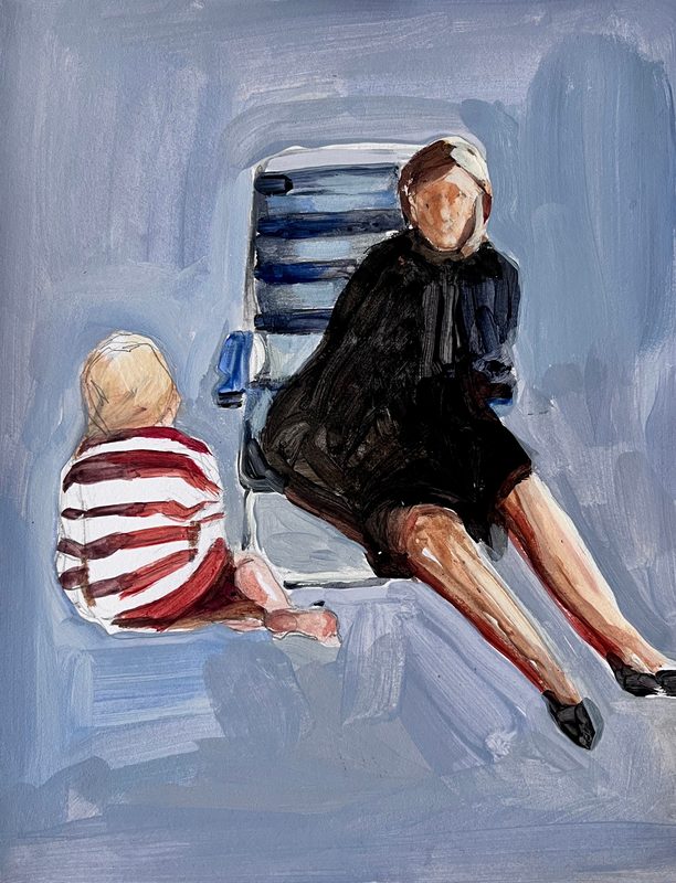 Strandstol og striber